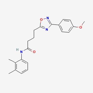 molecular formula C21H23N3O3 B4213844 N-(2,3-dimethylphenyl)-4-[3-(4-methoxyphenyl)-1,2,4-oxadiazol-5-yl]butanamide 