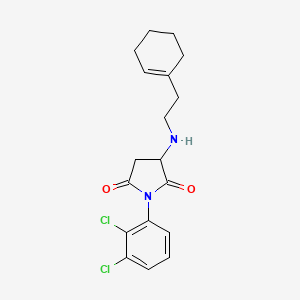 3-{[2-(1-cyclohexen-1-yl)ethyl]amino}-1-(2,3-dichlorophenyl)-2,5-pyrrolidinedione