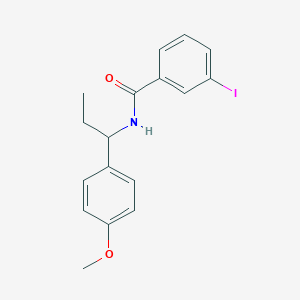 3-iodo-N-[1-(4-methoxyphenyl)propyl]benzamide