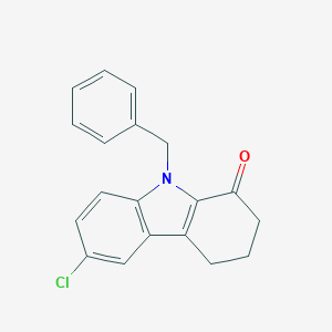molecular formula C19H16ClNO B421388 9-benzyl-6-chloro-2,3,4,9-tetrahydro-1H-carbazol-1-one CAS No. 371934-34-8