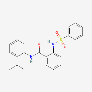 N-(2-isopropylphenyl)-2-[(phenylsulfonyl)amino]benzamide