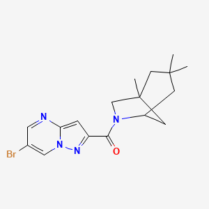 (6-Bromopyrazolo[1,5-a]pyrimidin-2-yl)(1,3,3-trimethyl-6-azabicyclo[3.2.1]oct-6-yl)methanone