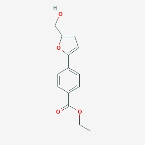 molecular formula C14H14O4 B421394 Ethyl 4-[5-(hydroxymethyl)furan-2-yl]benzoate 
