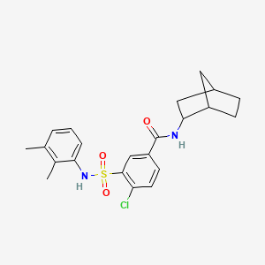 N-(2-bicyclo[2.2.1]heptanyl)-4-chloro-3-[(2,3-dimethylphenyl)sulfamoyl]benzamide