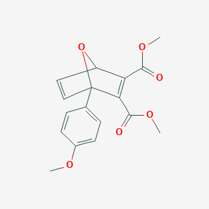 molecular formula C17H16O6 B421395 1-(4-Methoxyphenyl)-7-oxabicyclo[2.2.1]hepta-2,5-diene-2,3-dicarboxylic acid dimethyl ester 