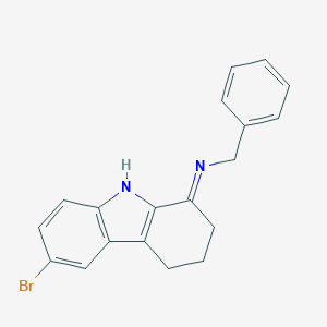 B421397 N-benzyl-N-(6-bromo-2,3,4,9-tetrahydro-1H-carbazol-1-ylidene)amine CAS No. 356587-11-6