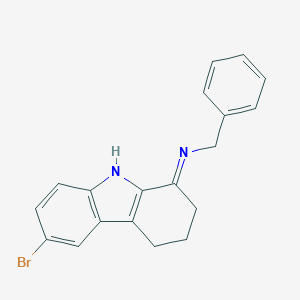 molecular formula C19H17BrN2 B421397 N-benzyl-N-(6-bromo-2,3,4,9-tetrahydro-1H-carbazol-1-ylidene)amine CAS No. 356587-11-6