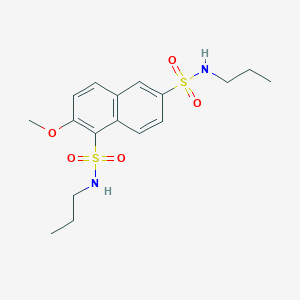 2-methoxy-1-N,6-N-dipropylnaphthalene-1,6-disulfonamide