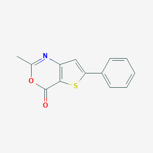 molecular formula C13H9NO2S B421400 2-Methyl-6-phenylthieno[3,2-d][1,3]oxazin-4-one 