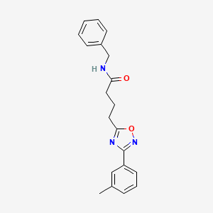 N-benzyl-4-[3-(3-methylphenyl)-1,2,4-oxadiazol-5-yl]butanamide