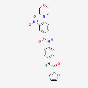 N-(4-{[4-(4-morpholinyl)-3-nitrobenzoyl]amino}phenyl)-2-furamide