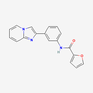 N-(3-imidazo[1,2-a]pyridin-2-ylphenyl)-2-furamide