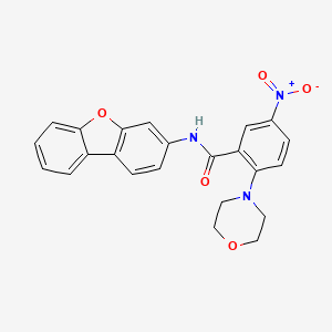 N-dibenzo[b,d]furan-3-yl-2-(4-morpholinyl)-5-nitrobenzamide