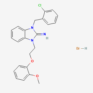 1-(2-chlorobenzyl)-3-[2-(2-methoxyphenoxy)ethyl]-1,3-dihydro-2H-benzimidazol-2-imine hydrobromide