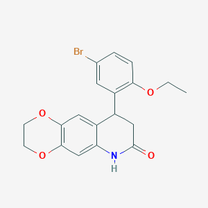 9-(5-bromo-2-ethoxyphenyl)-2,3,8,9-tetrahydro[1,4]dioxino[2,3-g]quinolin-7(6H)-one