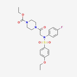 ethyl 4-[N-[(4-ethoxyphenyl)sulfonyl]-N-(4-fluorophenyl)glycyl]-1-piperazinecarboxylate