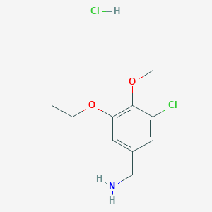 molecular formula C10H15Cl2NO2 B4214199 (3-Chloro-5-ethoxy-4-methoxyphenyl)methanamine hydrochloride 