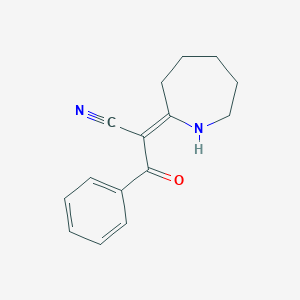 molecular formula C15H16N2O B421420 (2Z)-2-(azepan-2-ylidene)-3-oxo-3-phenylpropanenitrile CAS No. 300805-56-5