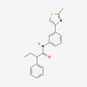 N-[3-(2-methyl-1,3-thiazol-4-yl)phenyl]-2-phenylbutanamide