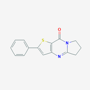 molecular formula C15H12N2OS B421422 2-phenyl-6,7-dihydropyrrolo[1,2-a]thieno[3,2-d]pyrimidin-9(5H)-one 