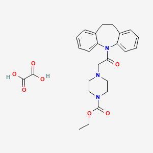 ethyl 4-[2-(10,11-dihydro-5H-dibenzo[b,f]azepin-5-yl)-2-oxoethyl]-1-piperazinecarboxylate oxalate