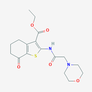 Ethyl 2-[(4-morpholinylacetyl)amino]-7-oxo-4,5,6,7-tetrahydro-1-benzothiophene-3-carboxylate