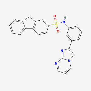 N-(3-imidazo[1,2-a]pyrimidin-2-ylphenyl)-9H-fluorene-2-sulfonamide