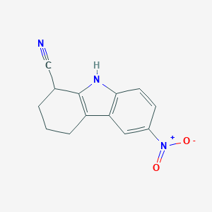 molecular formula C13H11N3O2 B421436 6-Nitro-2,3,4,9-tetrahydro-1H-carbazole-1-carbonitrile CAS No. 371952-37-3