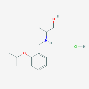 molecular formula C14H24ClNO2 B4214415 2-[(2-isopropoxybenzyl)amino]-1-butanol hydrochloride 