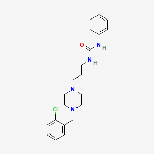 N-{3-[4-(2-chlorobenzyl)-1-piperazinyl]propyl}-N'-phenylurea