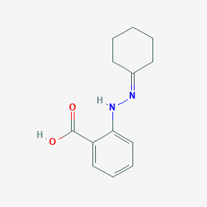 2-(2-Cyclohexylidenehydrazinyl)benzoic acid