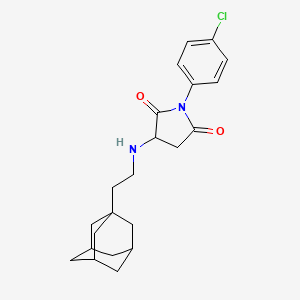 3-[2-(1-Adamantyl)ethylamino]-1-(4-chlorophenyl)pyrrolidine-2,5-dione