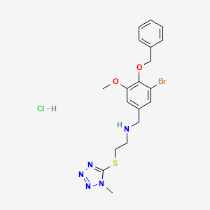 N-[4-(benzyloxy)-3-bromo-5-methoxybenzyl]-2-[(1-methyl-1H-tetrazol-5-yl)thio]ethanamine hydrochloride