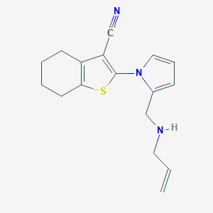 2-{2-[(prop-2-en-1-ylamino)methyl]-1H-pyrrol-1-yl}-4,5,6,7-tetrahydro-1-benzothiophene-3-carbonitrile