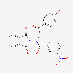 N-(1,3-dioxo-1,3-dihydro-2H-isoindol-2-yl)-N-[2-(4-fluorophenyl)-2-oxoethyl]-3-nitrobenzamide