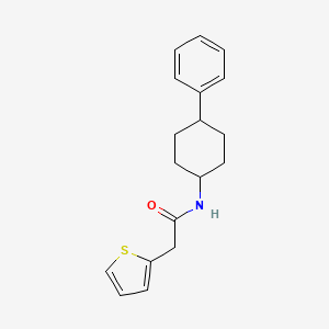 molecular formula C18H21NOS B4214541 N-(4-phenylcyclohexyl)-2-thiophen-2-ylacetamide 