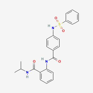 N-isopropyl-2-({4-[(phenylsulfonyl)amino]benzoyl}amino)benzamide