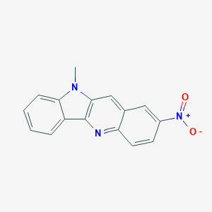 molecular formula C16H11N3O2 B421457 10-Methyl-2-nitroindolo[3,2-b]quinoline 