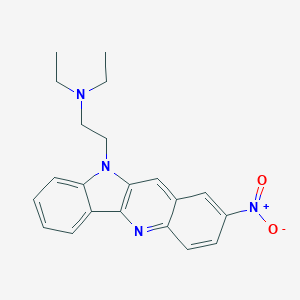 N,N-diethyl-2-(2-nitroindolo[3,2-b]quinolin-10-yl)ethanamine