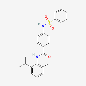 N-(2-isopropyl-6-methylphenyl)-4-[(phenylsulfonyl)amino]benzamide