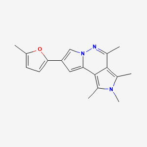 3,4,5,7-tetramethyl-11-(5-methylfuran-2-yl)-4,8,9-triazatricyclo[7.3.0.02,6]dodeca-1(12),2,5,7,10-pentaene