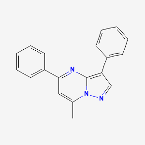 molecular formula C19H15N3 B4214616 7-methyl-3,5-diphenylpyrazolo[1,5-a]pyrimidine 