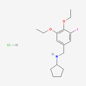 N-(3,4-diethoxy-5-iodobenzyl)cyclopentanamine hydrochloride