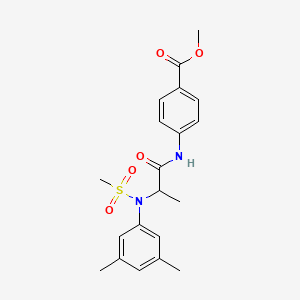 methyl 4-{[N-(3,5-dimethylphenyl)-N-(methylsulfonyl)alanyl]amino}benzoate