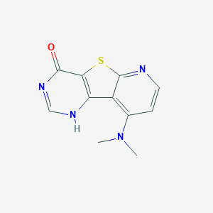 molecular formula C11H10N4OS B421465 9-(二甲氨基)吡啶并[3',2':4,5]噻吩并[3,2-d]嘧啶-4(3H)-酮 CAS No. 159583-17-2