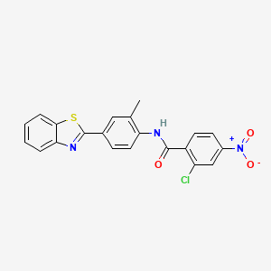 N-[4-(1,3-benzothiazol-2-yl)-2-methylphenyl]-2-chloro-4-nitrobenzamide