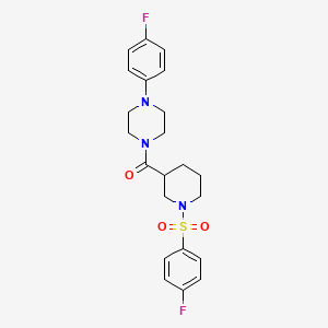 1-(4-fluorophenyl)-4-({1-[(4-fluorophenyl)sulfonyl]-3-piperidinyl}carbonyl)piperazine