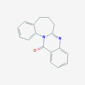 molecular formula C17H14N2O B421481 6,7-dihydroquinazolino[3,2-a][1]benzazepin-13(5H)-one CAS No. 72456-08-7