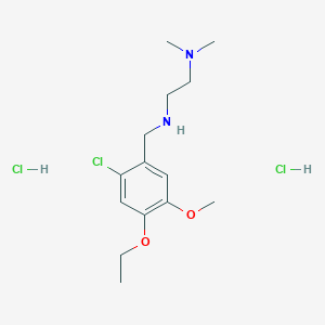 N-[(2-chloro-4-ethoxy-5-methoxyphenyl)methyl]-N',N'-dimethylethane-1,2-diamine;dihydrochloride