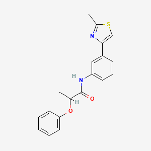 N-[3-(2-methyl-1,3-thiazol-4-yl)phenyl]-2-phenoxypropanamide